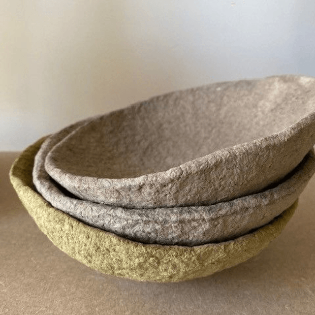 Coupelles vide-poches en papier mâché