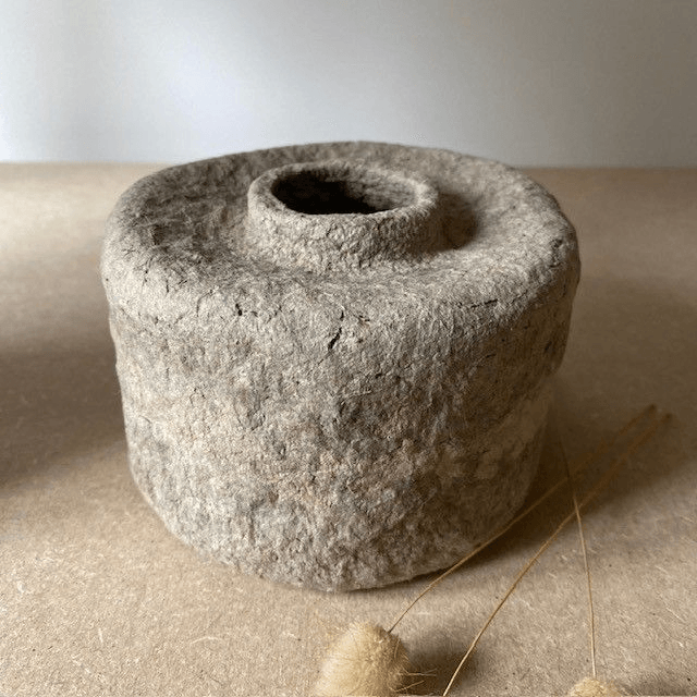 Vases en papier mâché Granit 