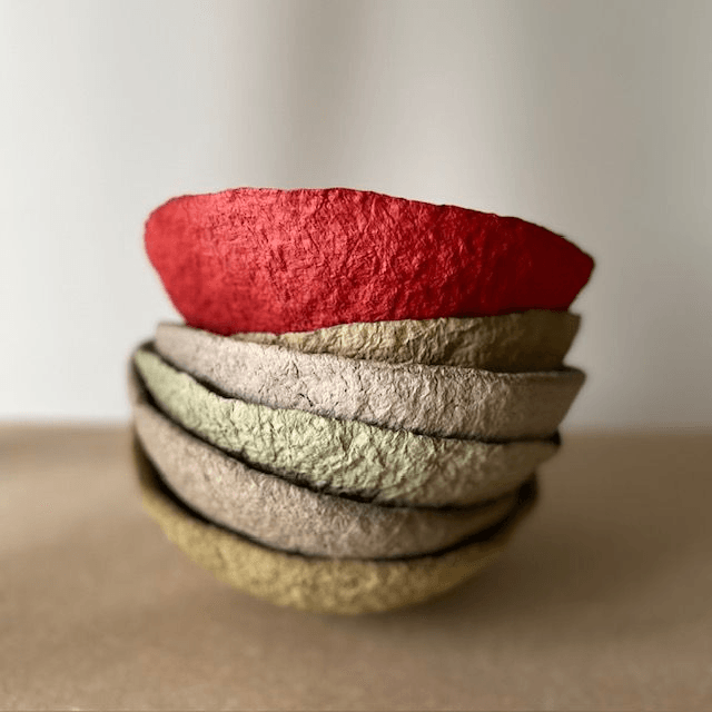 Coupelles vide-poches en papier mâché