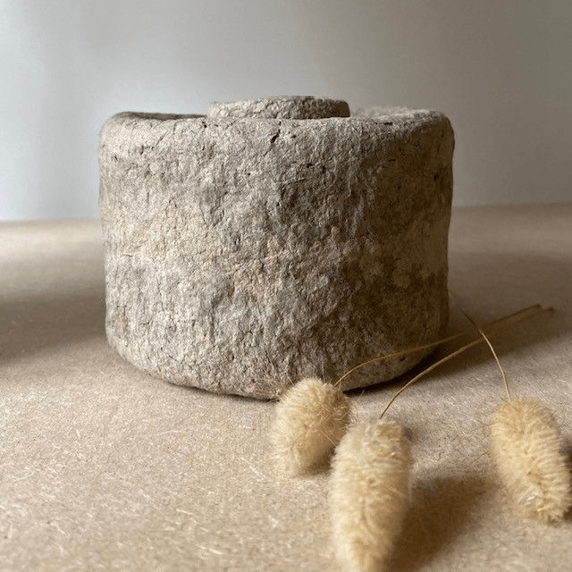Vases en papier mâché Granit 